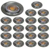 Image de Spot LED Fixe Alu Brossé Blanc Chaud 38° - LAMPESECOENERGIE - Lot de 20
