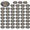Image de Spot encastrable LED GU10 230V 38° alu brossé - Lot de 50