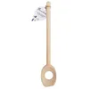 Image de Cuillère à mélanger - MIRONTAINE - Avec trou - En hêtre - 30cm