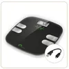 Image de Balance impédancemètre sans pile LITTLE BALANCE 8230 USB Body Soft - 13 indicateurs - 180 kg / 100 g - Noir