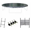 Image de Pack accessoires pour trampoline Ø 370cm Saturne/Capricorne/ Saturne INNER - Échelle. bâche de protection. filet de rangement pour