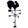 Image de Girouette coq en fer forgé grand modèle + Support Universel