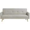 Image de Wooden - Canapé scandinave convertible 3 places beige