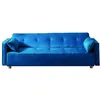 Image de COPENHAGUE - Canapé convertible 3 places bleu canard
