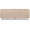Image de TIVAT - Buffet avec tiroirs et placards cannage 180cm