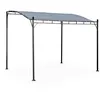 Image de Pergola adossée 3x2.5m - Brestum - Toile grise - Pergola murale
