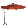 Image de Parasol déporté rond Ø300cm - Hardelot - Terracotta - Manivelle anti-retour Toile déperlante Facile à utiliser