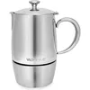 Image de Cafetière Italienne - VEOHOME - 6 Tasses - Inox Incassable - Compatible Induction - Écologique