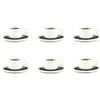 Image de Lot de 6 tasses en grès vert D15