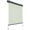 Image de Store Vertical Rétractable Canopée avec Coffre et Manivelle Beige 1.6x2.5 m