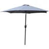 Image de COME - Parasol circulaire 2 5x2 5 droit gris en aluminium