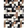 Image de Tapis Dintérieur Patchwork CUBE 50 x 80 cm - Marron