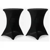 Image de Lot de 2 housses   GALA   Housses pour mange-debout Ø80cm. polyester. noir