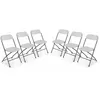 Image de Chaises de réception pliantes   Fiesta   6 chaises dappoint en plastique et métal