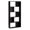 Image de Bibliothèque design asymétrique   Pieter   5 étagères. 10 compartiments de rangement noir