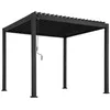 Image de Pergola bioclimatique aluminium anthracite Triomphe 3x3 m lames orientables