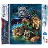 Image de Figured Art Diamond Painting Broderie Diamant 40x50cm Toile Entière Roulée avec Strass Perles Carrés - Animaux de la Jungle