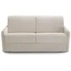 Image de Canapé convertible 3 places en velours côtelé beige - Sienne