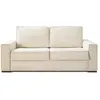 Image de Canapé convertible 3 places en velours côtelé beige Ouverture express Matelas HD 140x190 - Mattia