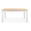 Image de Table à manger extensible 160/215 cm blanc/bois - Odense