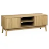 Image de Meuble TV décor bois 2 portes 120cm DUNE