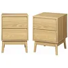 Image de Lot de 2 tables de chevet décor bois. deux tiroirs