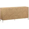 Image de Buffet décor bois chevrons 2 portes 160cm