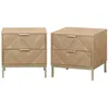 Image de Lot de 2 tables de chevet. Budapest. deux tiroirs. L 45 x l 40 x H 45cm