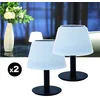 Image de Lampe de table solaire - EZILIGHT - Solar lamp XS10 (Lot de 2) - Recharge solaire & USB-C - Étanche IP44 - 3 intensités & couleurs