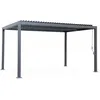 Image de Pergola bioclimatique anthracite. aluminium et acier. 3x4m. lames orientables