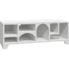 Image de Meuble TV organique décor bois 160cm THESSA