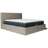 Image de Ensemble lit coffre et matelas à mémoire de forme Victoria - 30cm - Beige / 180x200cm / Avec
