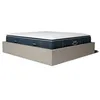 Image de Ensemble lit coffre et matelas à mémoire de forme Victoria - 30cm - Beige / 160x200cm / Sans