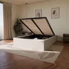 Image de Pack sommier coffre blanc et matelas hybride 140x190 épais 30cm - Emma & Victoria - Morphea