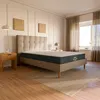 Image de Pack lit anthracite et matelas hybride 80x200 épais 26cm - Léa & Jade - Morphea