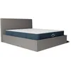 Image de Ensemble lit coffre et matelas à mémoire de forme Jade - 26cm - Anthracite / 140x190cm / Avec