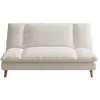 Image de VASCO - Canapé convertible 3 places en tissu beige