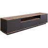 Image de TYRO - Meuble TV gris et bois 180 cm