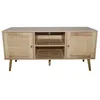 Image de CANGE - Buffet avec portes effet cannage et 2 niches 120 cm