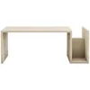 Image de MELMO - Table basse en bois effet pierre avec porte magazines