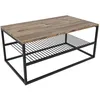 Image de FACTORY - Table basse industrielle avec étagère