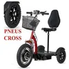 Image de TRIBO 500 rouge Trottinette électrique 3 roues stable pour séniors et PMR stable