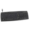 Image de Clavier USB - HEDEN - CLAQWUSBCA - Noir - QWERTY - Filaire - Multimédia