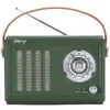 Image de Enceinte/Radio rétro HALTERREGO style vintage RMS 5W Bluetooth Radio FM lecteur USB Aux IN Batterie rechargeable vert