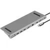 Image de Hub USB-C 10-en-1 - HEDEN - Gris - PowerDelivery jusquà 100 W - 10 ports - USB 3.0