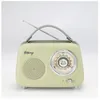 Image de Radio Halterrego Enceinte Radio retro RMS 5W Bluetooth Radio FM lecteur USB Aux IN Batterie rechargeable vert olive