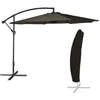 Image de Parasol déporté OAHU rond 3m de diamètre gris + housse
