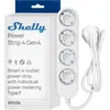 Image de Shelly Power Strip 4 Gen4 multiprise connectée intelligente Matter 4 prises contrôle Wi-Fi et domotique