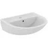 Image de Ideal Standard Eurovit Lavabo mural céramique 55x45x16 cm avec trop-plein et 1 trou pour robinet blanc