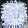 Image de Guirlande lumineuse LED - BLEOSAN - 100m 1000LED - Blanc froid - IP44 étanche - Télécommande 8 modes